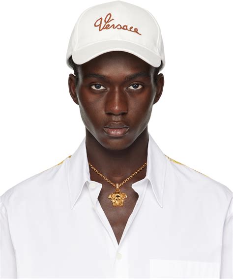 versace white cap|versace cap price.